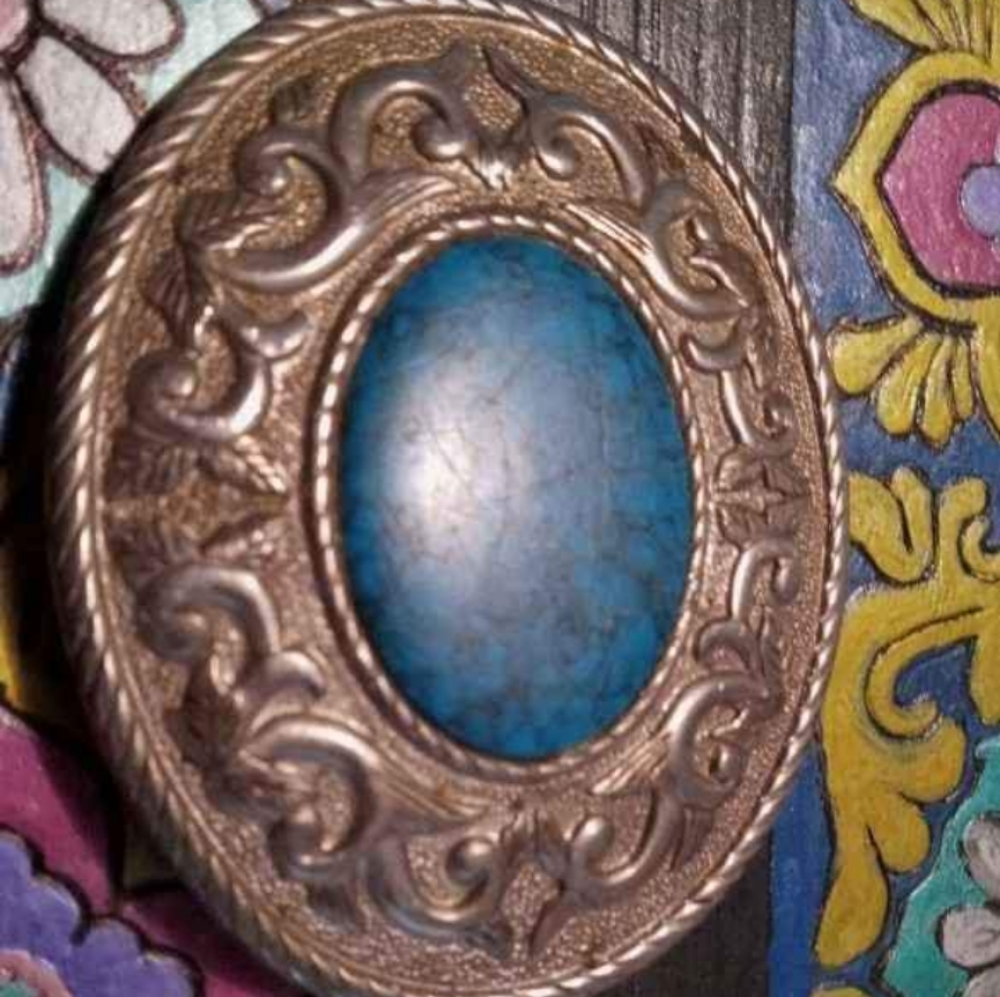 Turquoise belt buckle